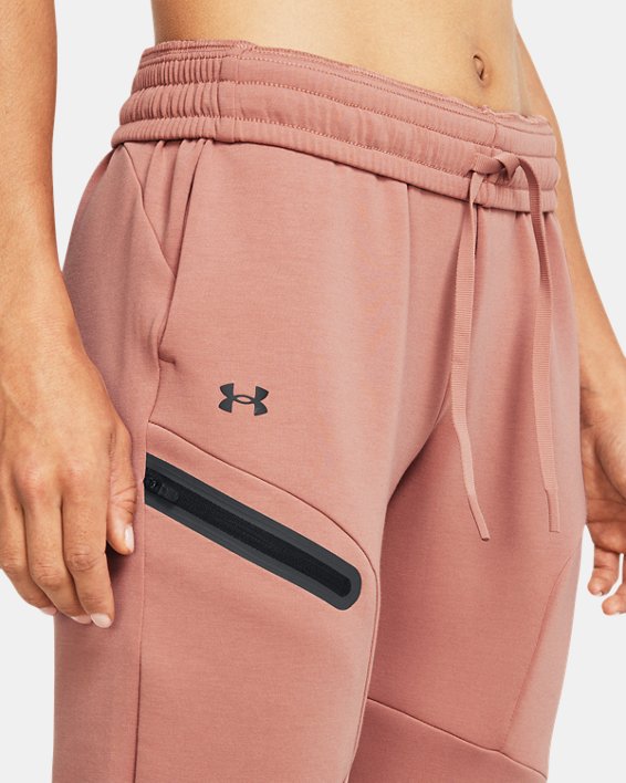 Women's UA Unstoppable Fleece Joggers in Pink image number 3